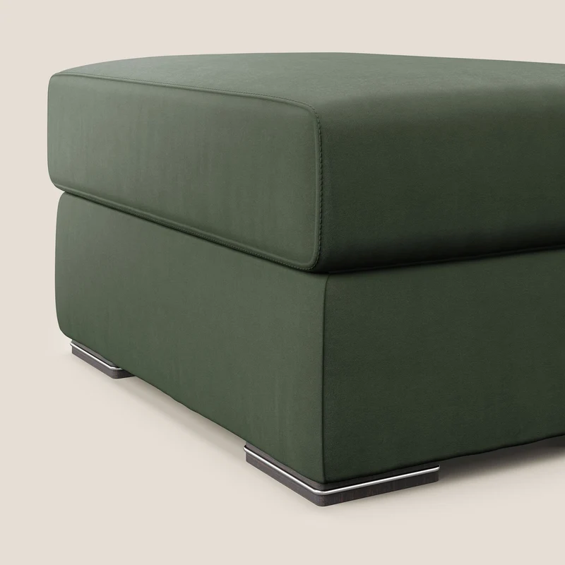 Sun pouf coffre en microfibre détachable T11 vert