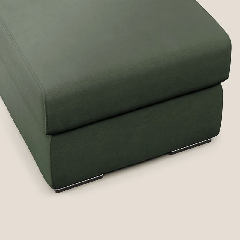 Sun pouf coffre en microfibre détachable T11 vert