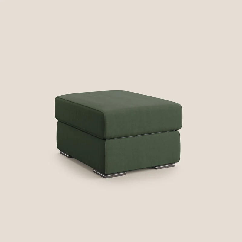 Sun pouf coffre en microfibre détachable T11 vert