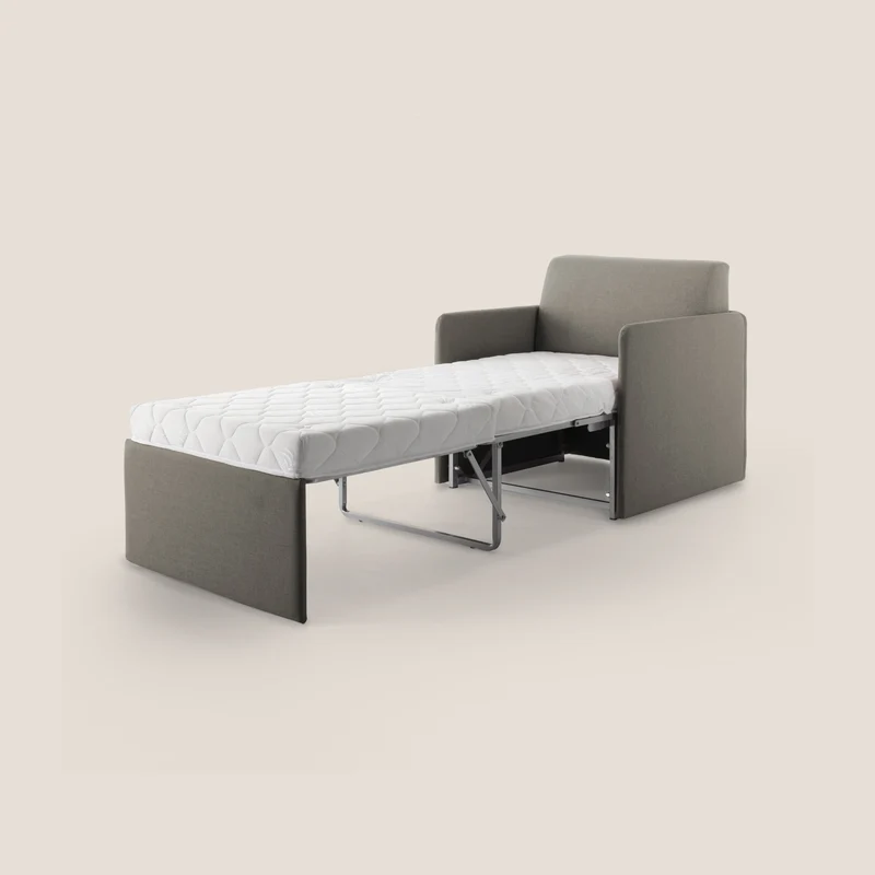 DAG Fauteuil lit en tissu imperméable T13 Taupe tortora