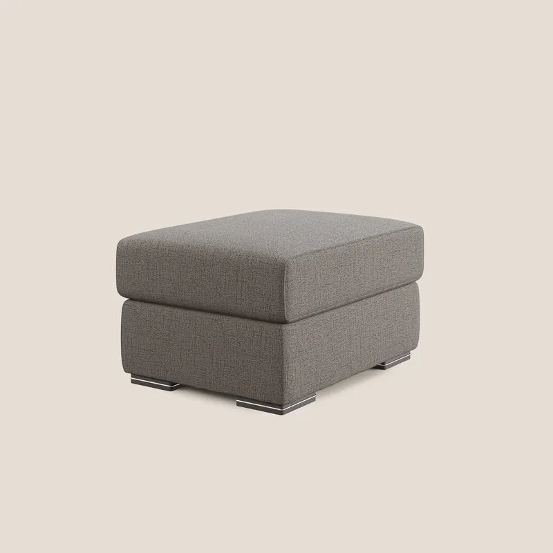Sun pouf coffre en tissu imperméable flammé T03 taupe