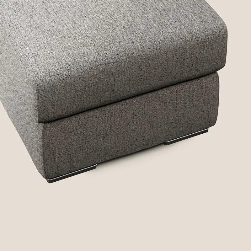 Sun pouf coffre en tissu imperméable flammé T03 taupe