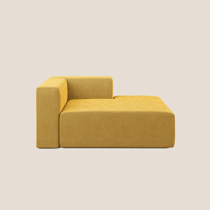 Nettuno module meridiénne en bouclette douce T07 jaune