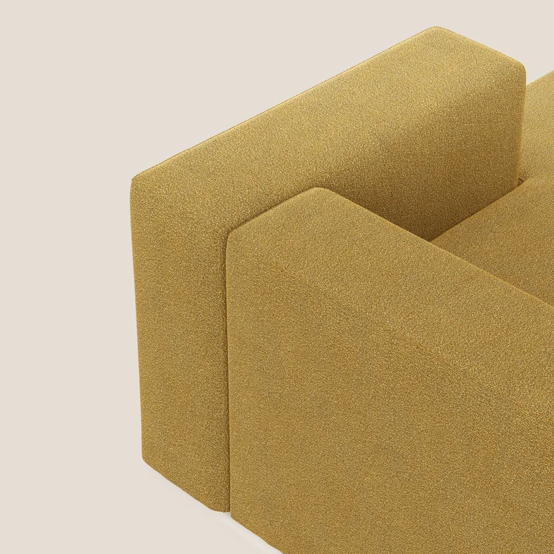 Nettuno module meridiénne en bouclette douce T07 jaune