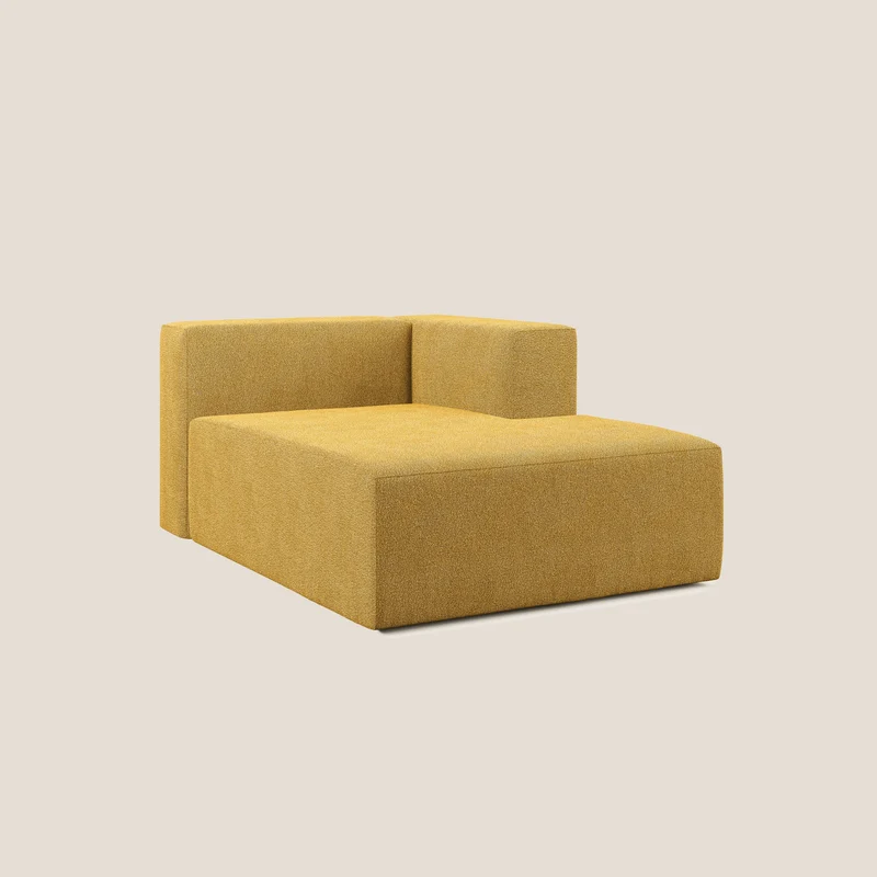 Nettuno module meridiénne en bouclette douce T07 jaune