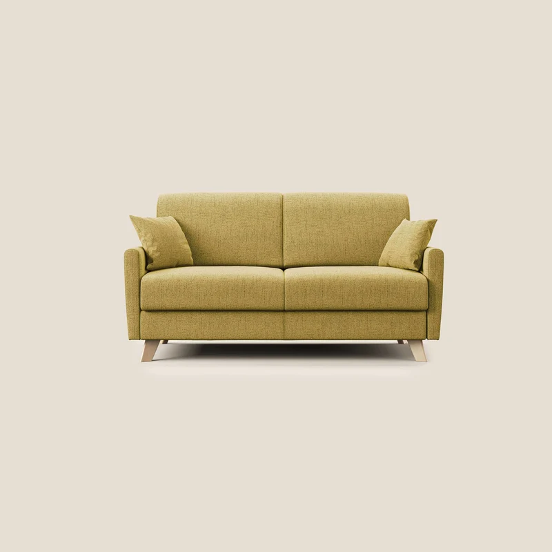 Edgar canapé convertible en tissu FELIS imperméable T03 jaune
