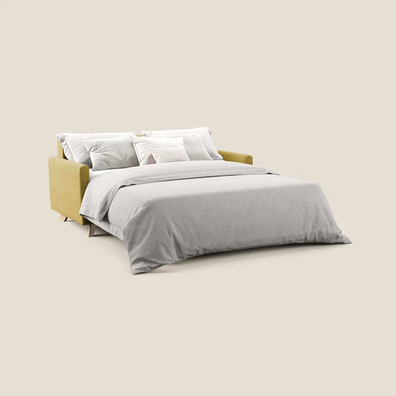 Edgar canapé convertible en tissu FELIS imperméable T03 jaune