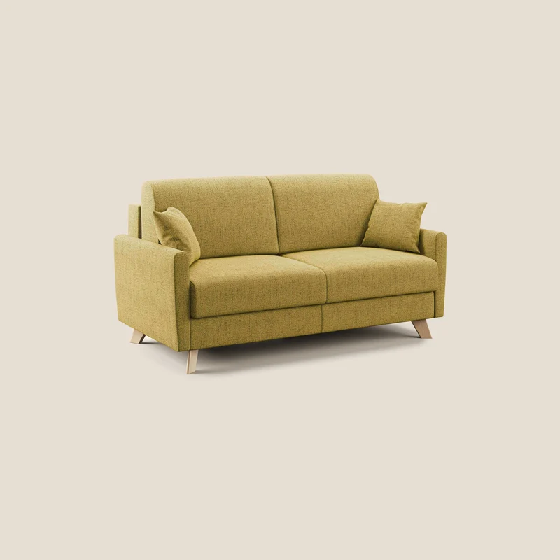 Edgar canapé convertible en tissu FELIS imperméable T03 jaune