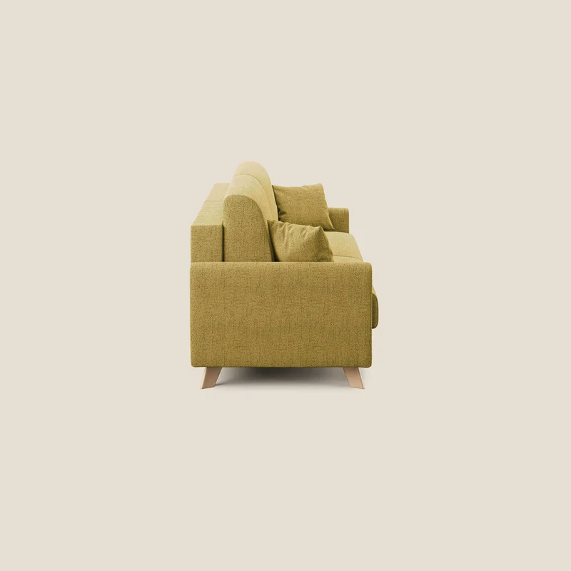 Edgar canapé convertible en tissu FELIS imperméable T03 jaune