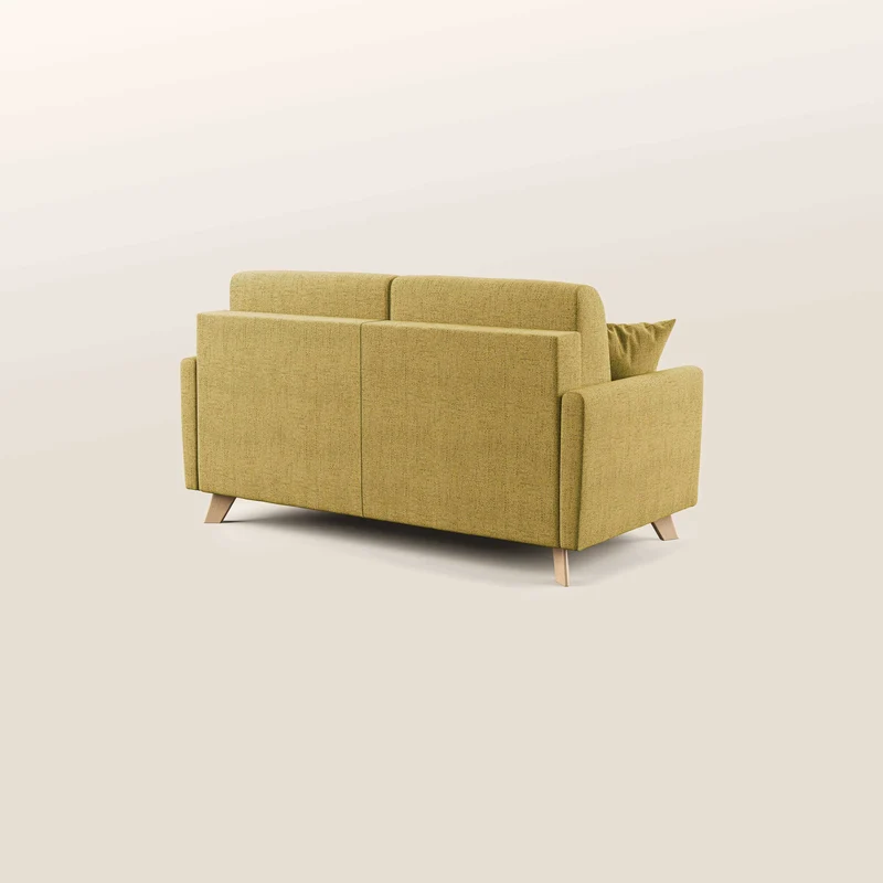 Edgar canapé convertible en tissu FELIS imperméable T03 jaune