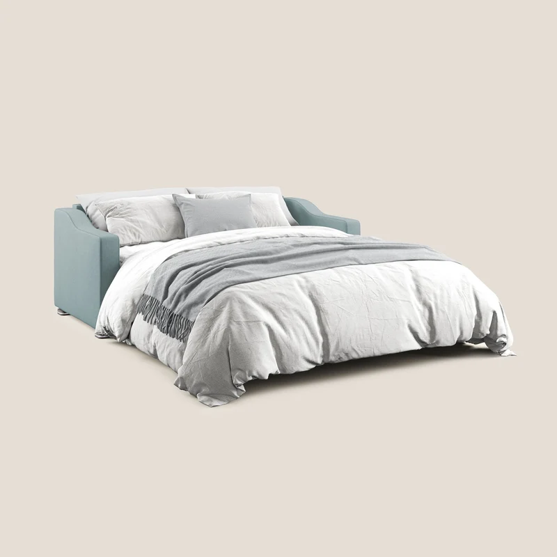 Amber canapé convertible en tissu détachable T05 sucre glace