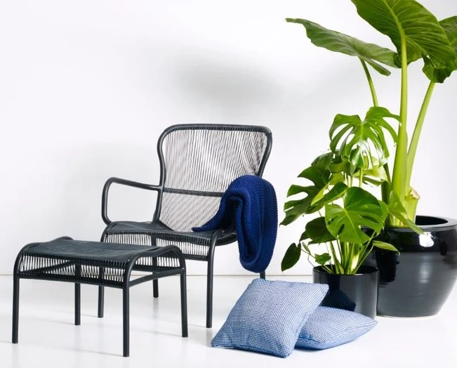 Repose-pied LOOP FOOTREST NOIR - VINCENT SHEPPARD