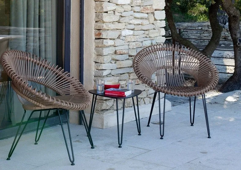 Table basse acier ROZY 50 cm Intérieur / Extérieur