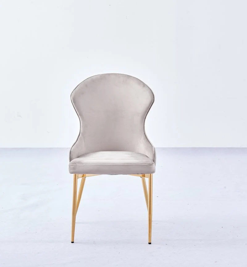 CHAISE HILTON GOLD VELOURS MOKA