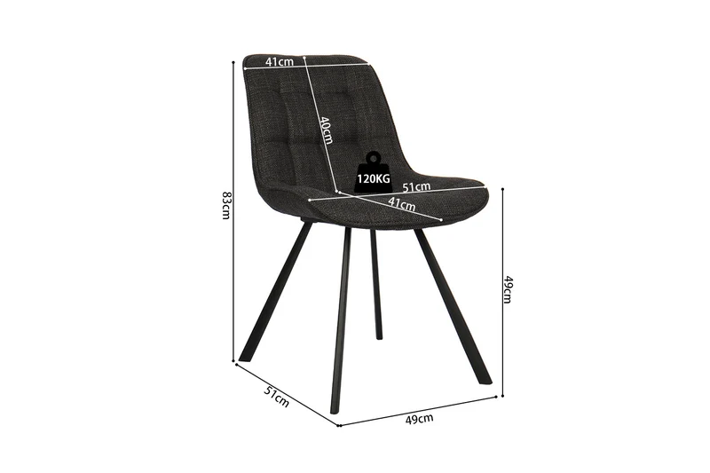 Chaise Ariba Gris foncé