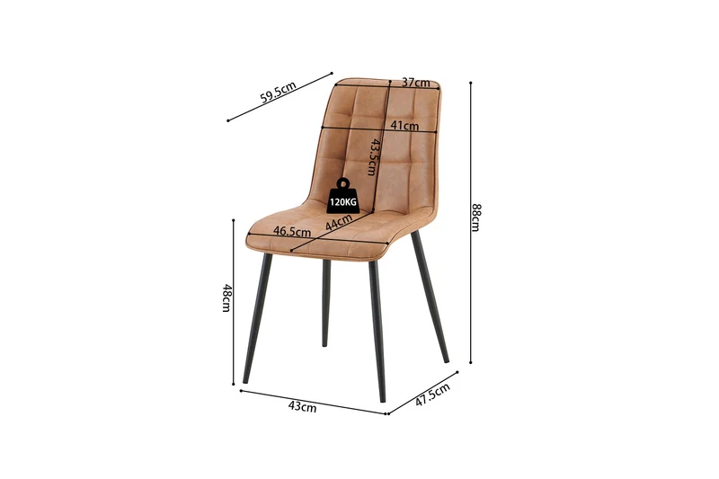 Chaise Furas Vintage Cognac