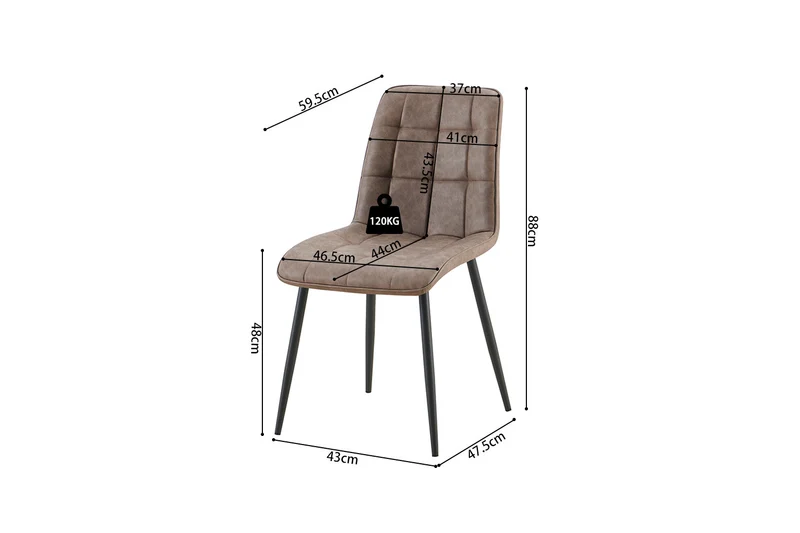 Chaise Furas Vintage Brun