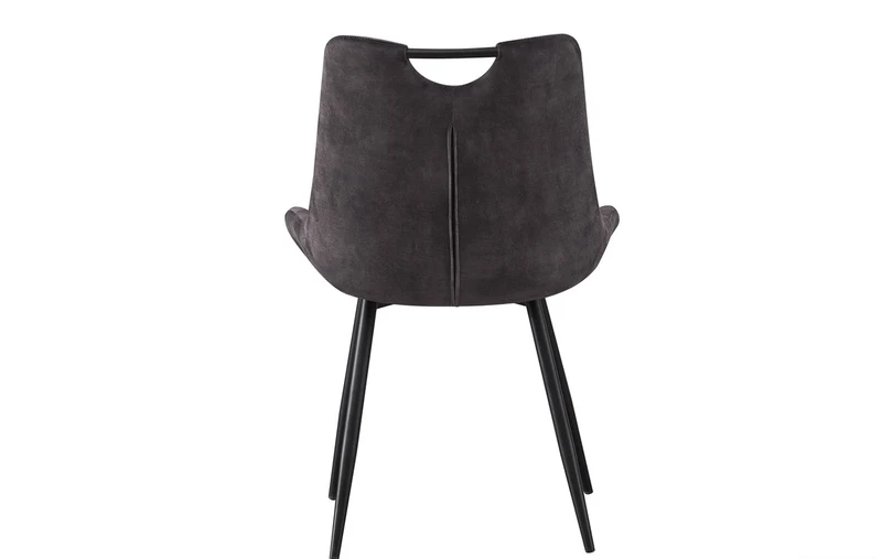 Chaise Nina Velours Gris