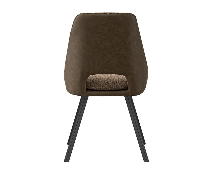 Chaise Filou Bouclé Sable Dos Brun