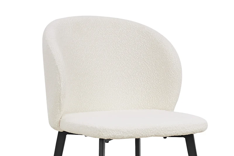 Chaise Toledo Bouclé Blanc