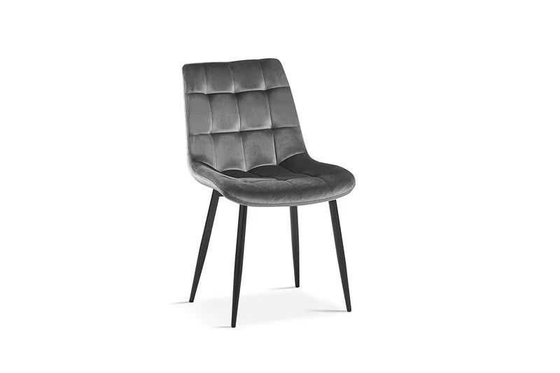 Chaise Juta Velours Gris foncé