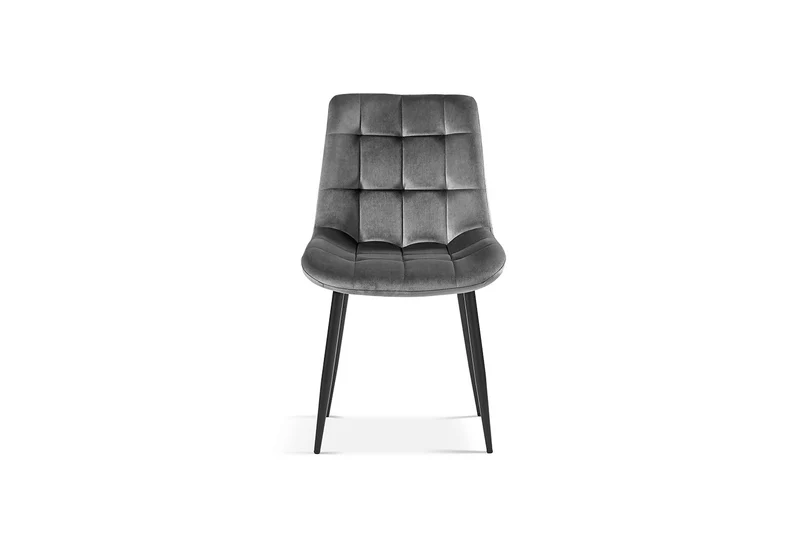 Chaise Juta Velours Gris foncé