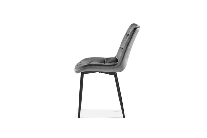 Chaise Juta Velours Gris foncé