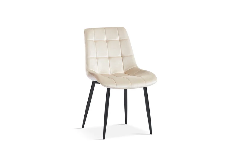 Chaise Juta Velours Beige