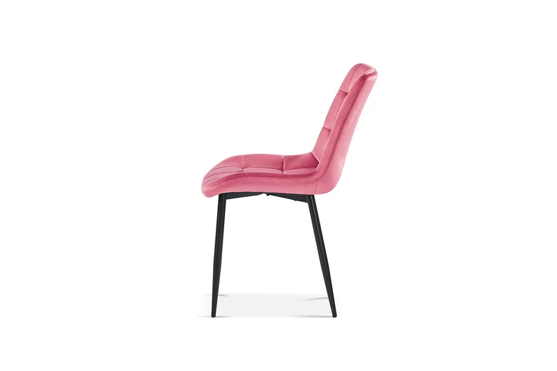 Chaise Juta Velours Rose