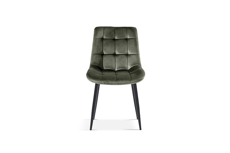 Chaise Juta Velours Vert
