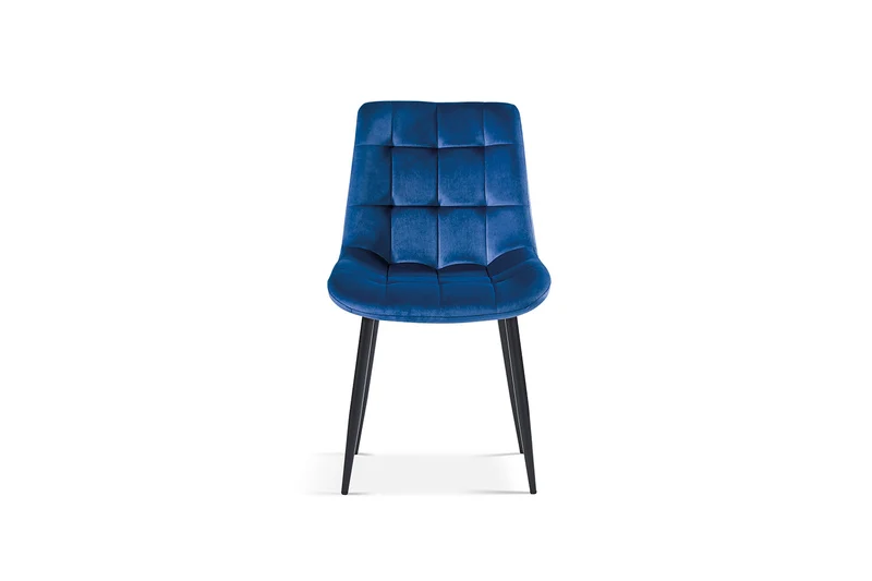 Chaise Juta Velours Bleu