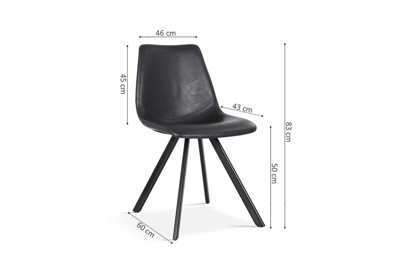 Chaise Emma Noir