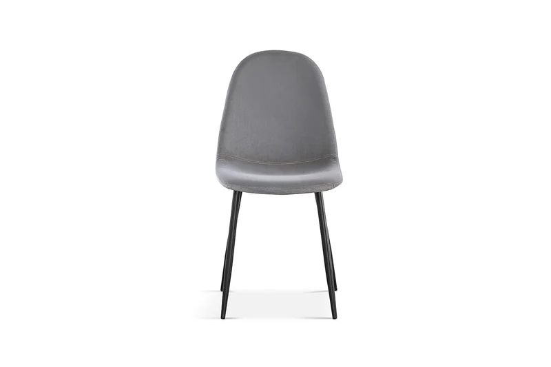 Chaise Boy Velours Gris