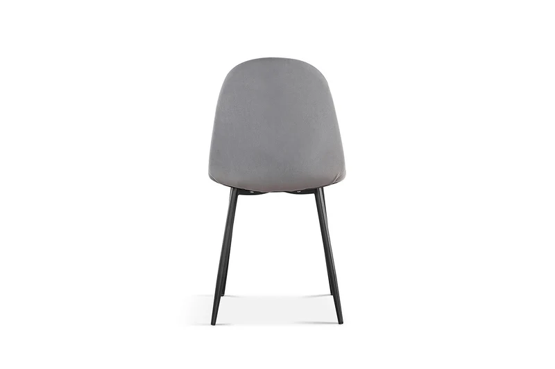 Chaise Boy Velours Gris