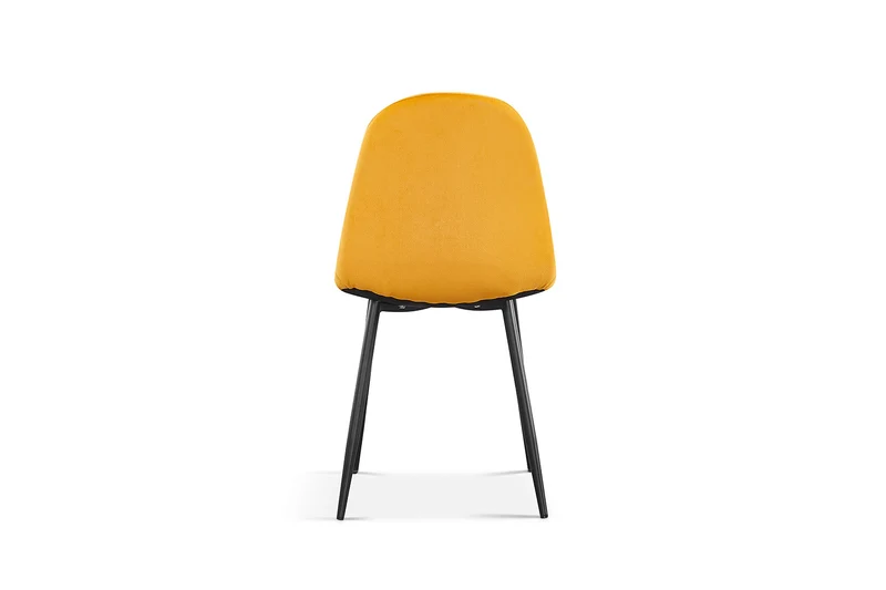 Chaise Boy Velours Jaune