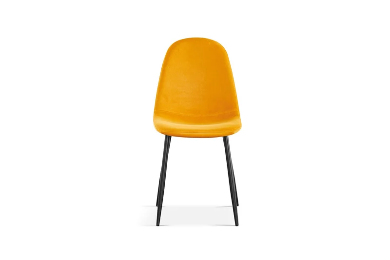Chaise Boy Velours Jaune