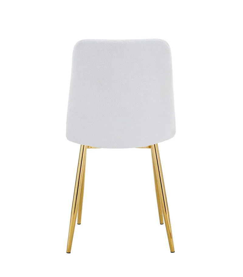 CHAISE ELISA PIED GOLD SERGE GRIS