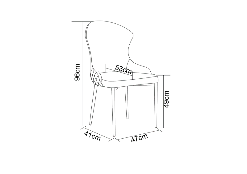 CHAISE HILTON GOLD VELOURS ANTHRACITE