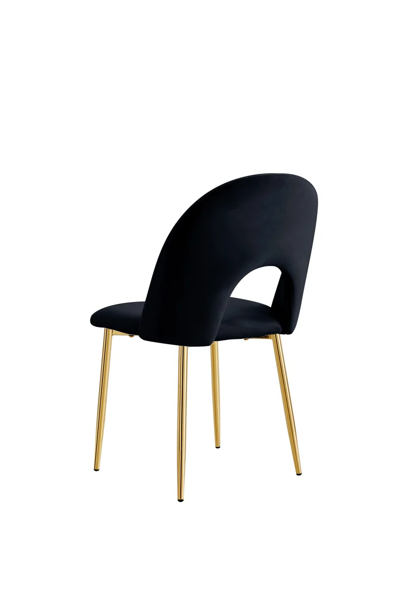 CHAISE TEDDY NOIR PIED GOLD
