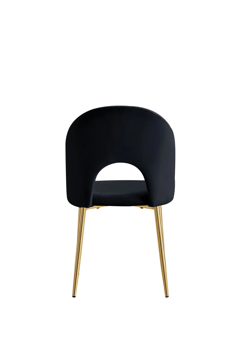 CHAISE TEDDY NOIR PIED GOLD
