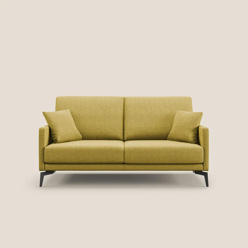 Saturno canapé moderne en tissu doux imperméable T03 jaune