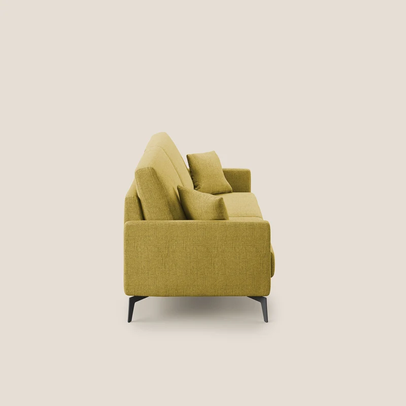Saturno canapé moderne en tissu doux imperméable T03 jaune
