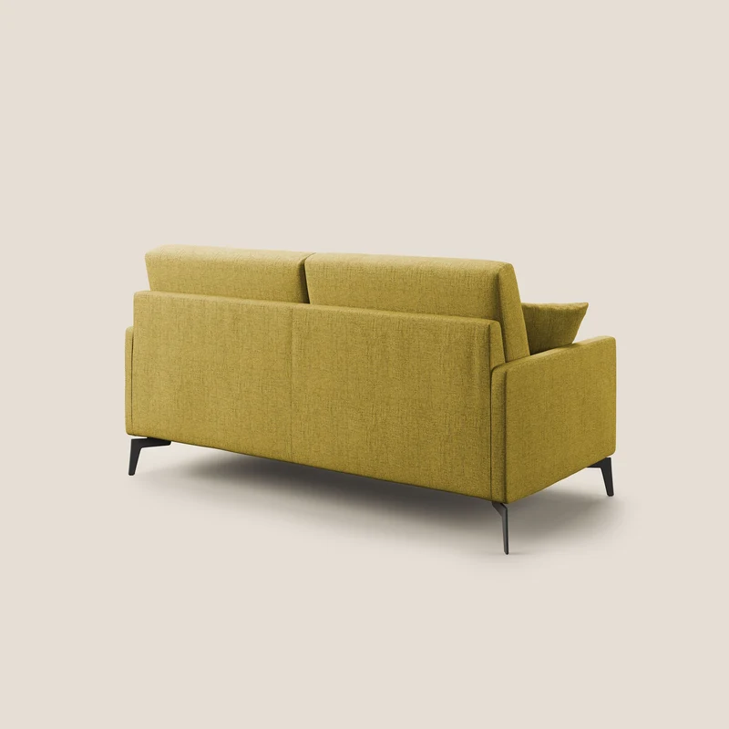 Saturno canapé moderne en tissu doux imperméable T03 jaune