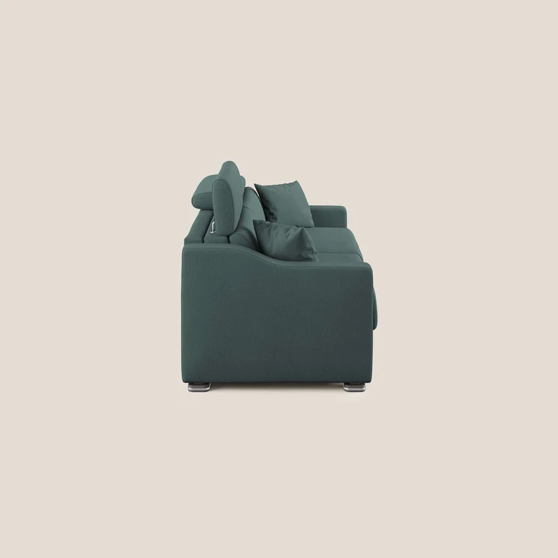 Canapé-lit double Amber en tissu détachable T05 vert