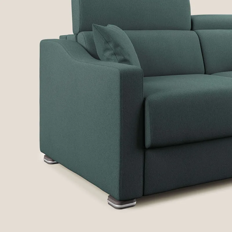 Canapé-lit double Amber en tissu détachable T05 vert