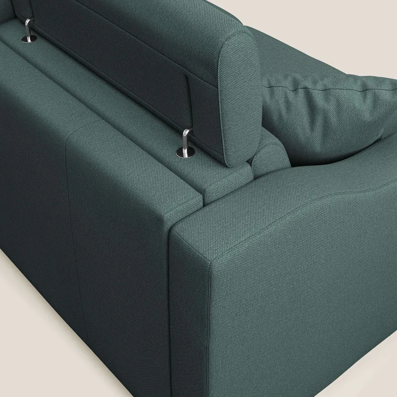 Canapé-lit double Amber en tissu détachable T05 vert