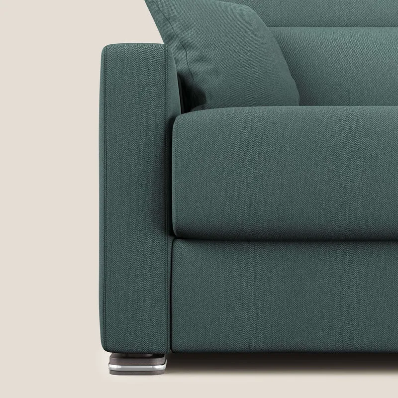 Canapé-lit double Amber en tissu détachable T05 vert