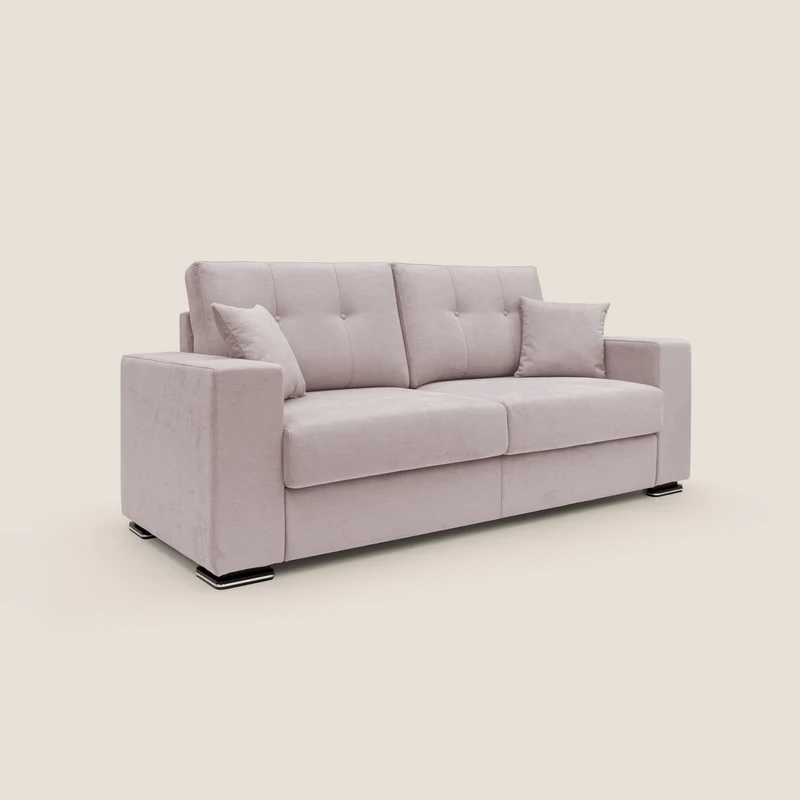Giove canapé en tissu doux imperméable T02 rose
