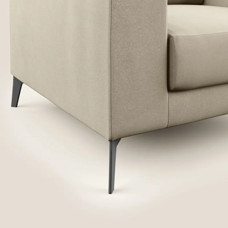 Prestige fauteuil moderne en microfibre détachable T11 Taupe tortora