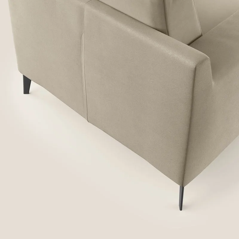 Prestige fauteuil moderne en microfibre détachable T11 Taupe tortora
